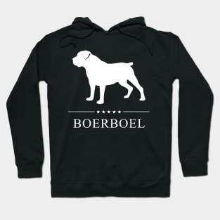 Boerboel Dog White Silhouette Hoodie